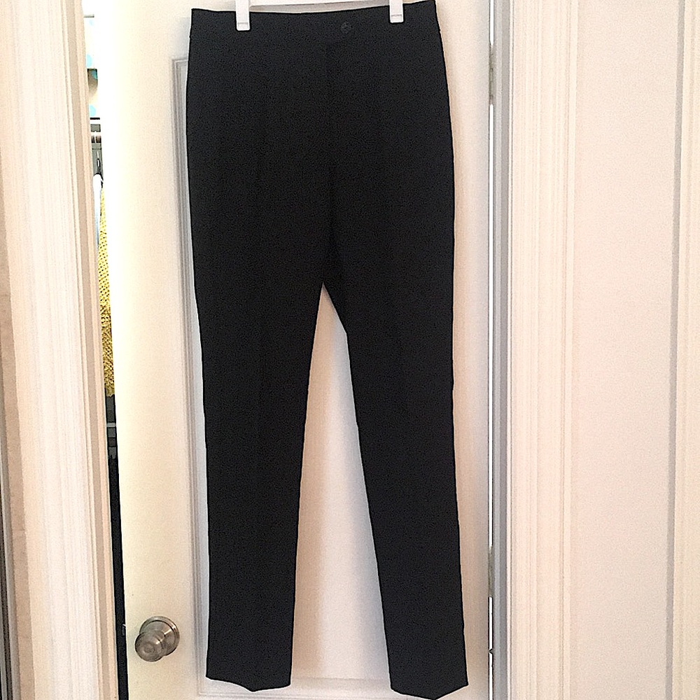 Black pants, straight leg, size 4